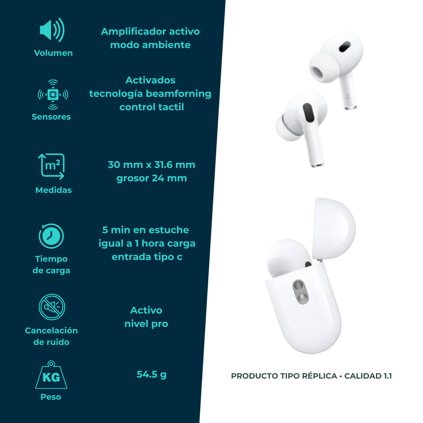 Audífonos Inalámbricos Estilo Pro 2 Entrada Tipo C