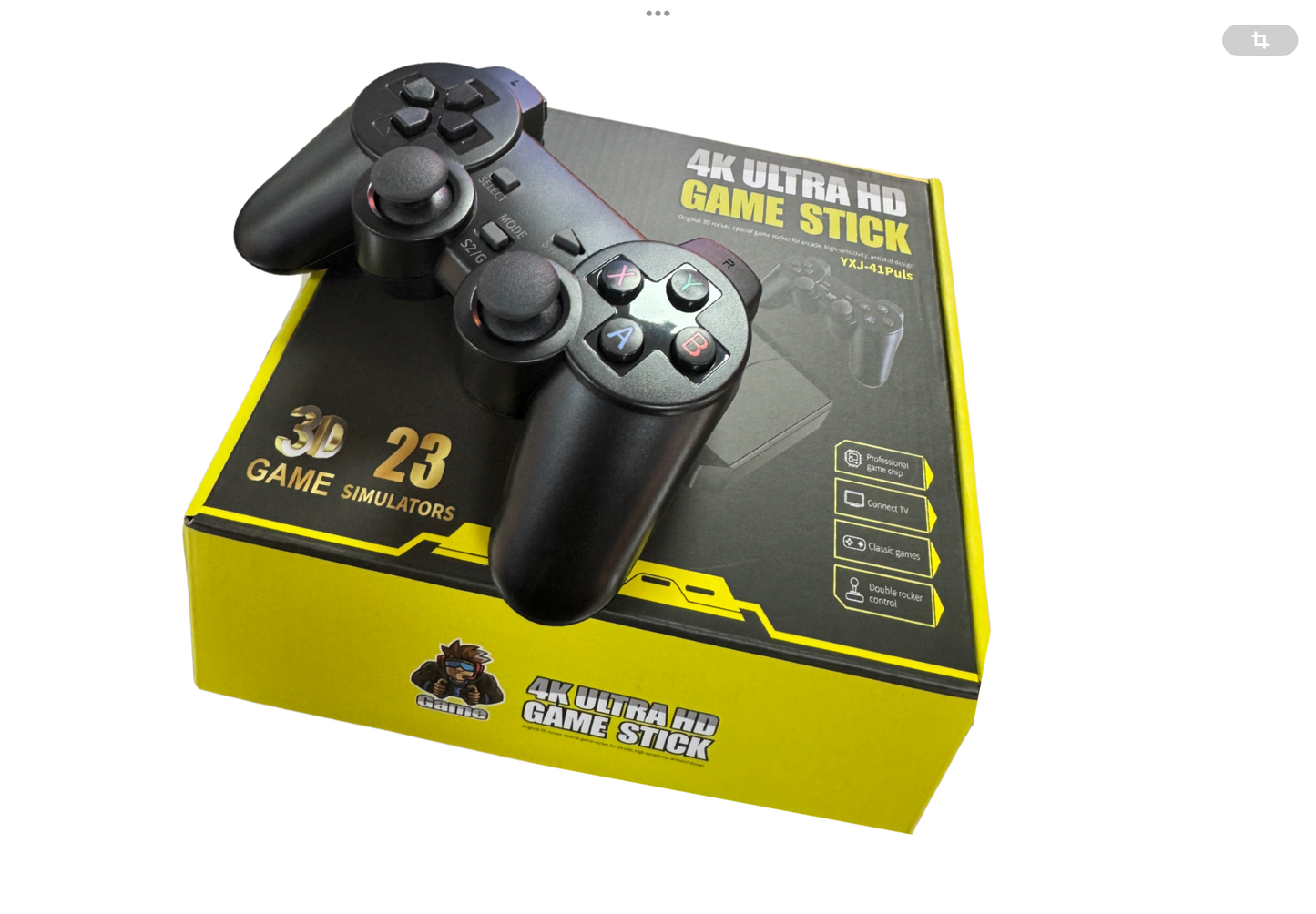 4K Ultra HD Game Stick con 2 Controles Inalámbricos
