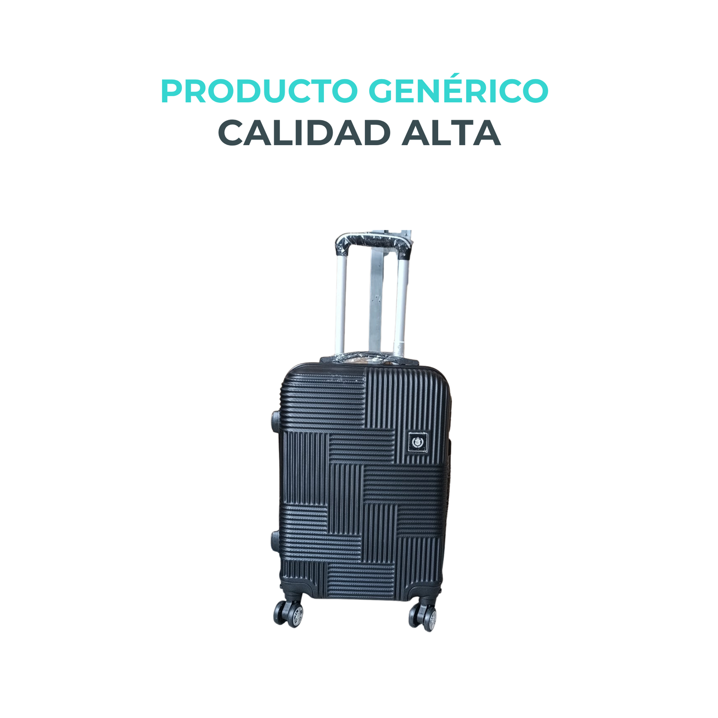 Maleta Rígida Diseño Geométrico ruedas desmontables 360° 18” a 28”