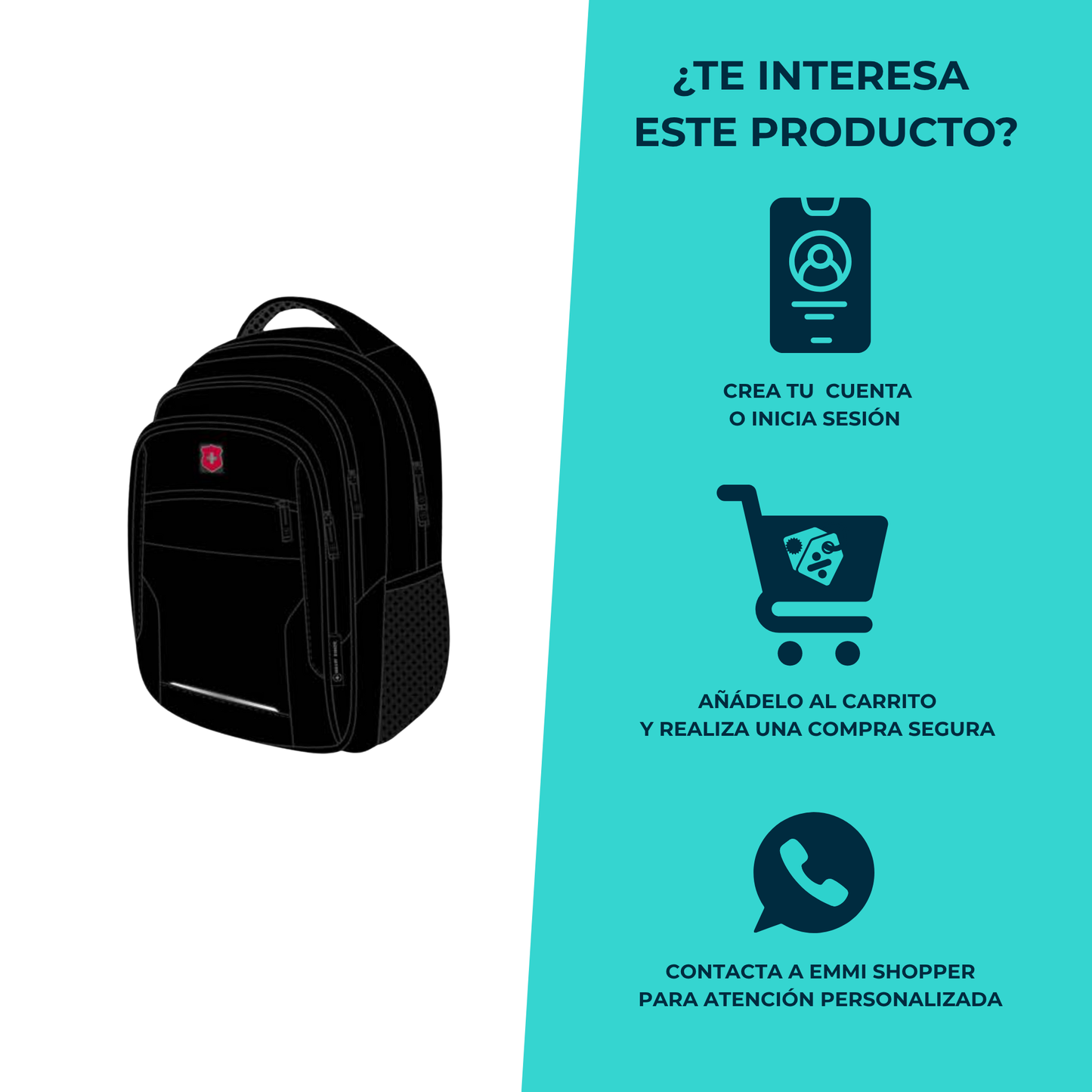 Mochila Royal Swiss Diseño Compacto y Estilo Casual