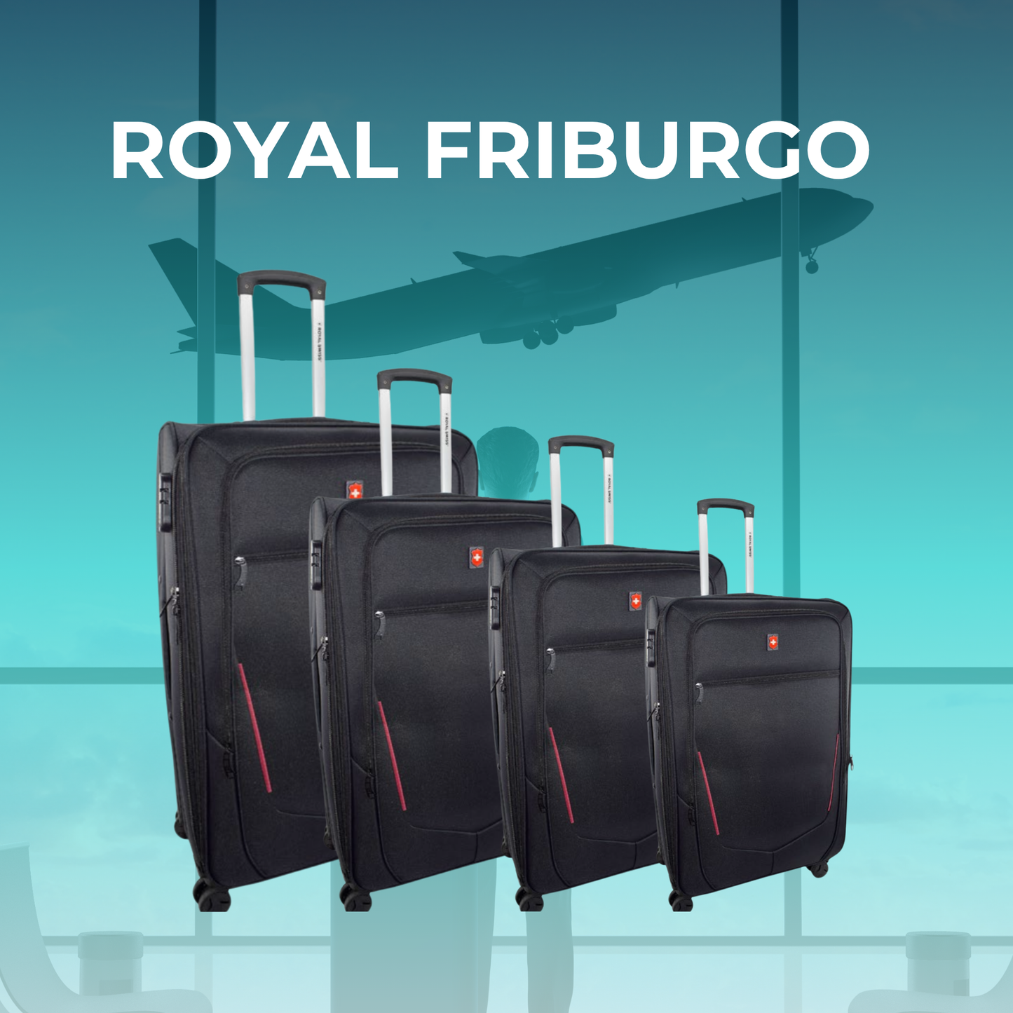 Maleta Suave Royal Swiss Friburgo 360° 18” / 20” / 24” / 28”