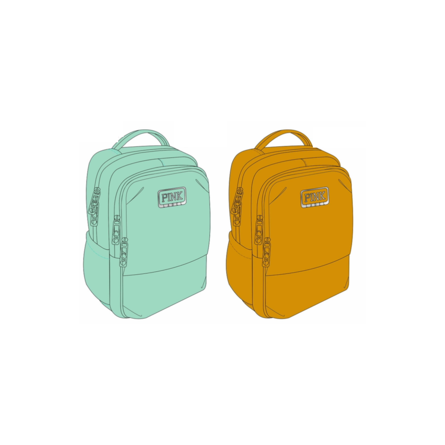 Mochila Original Pink LABEL con Organizador Interno