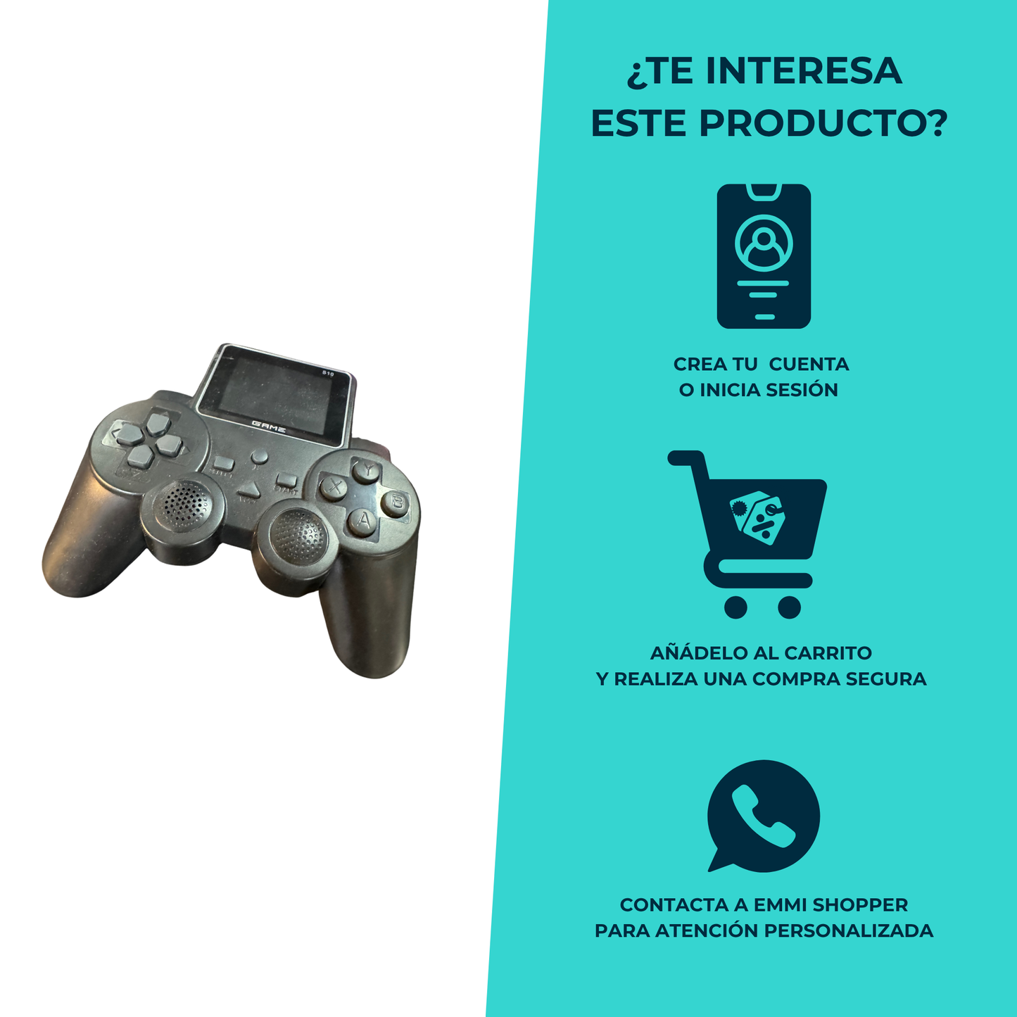 Mini Consola S10 Gamepad con Pantalla y Juegos Retro Integrados