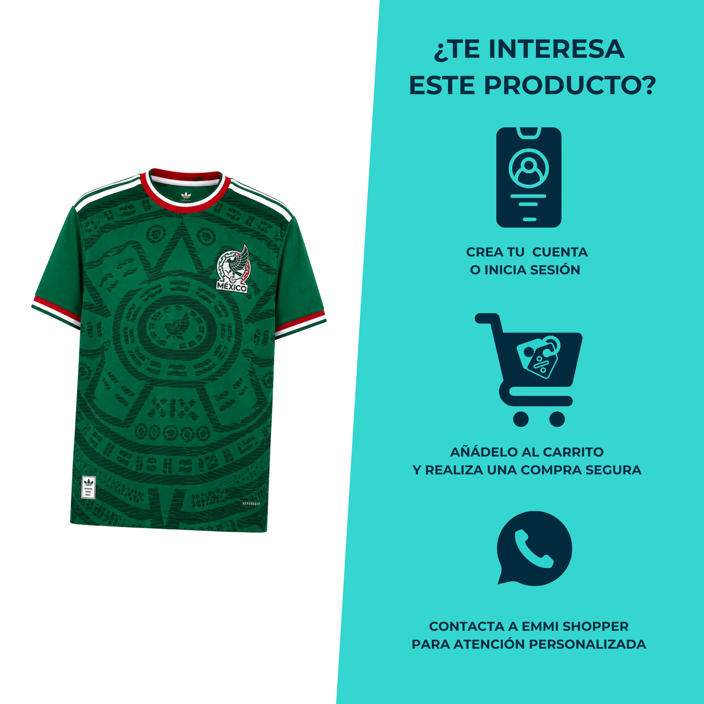 Jersey Playera Selección Mexicana Estampada Edición Fan