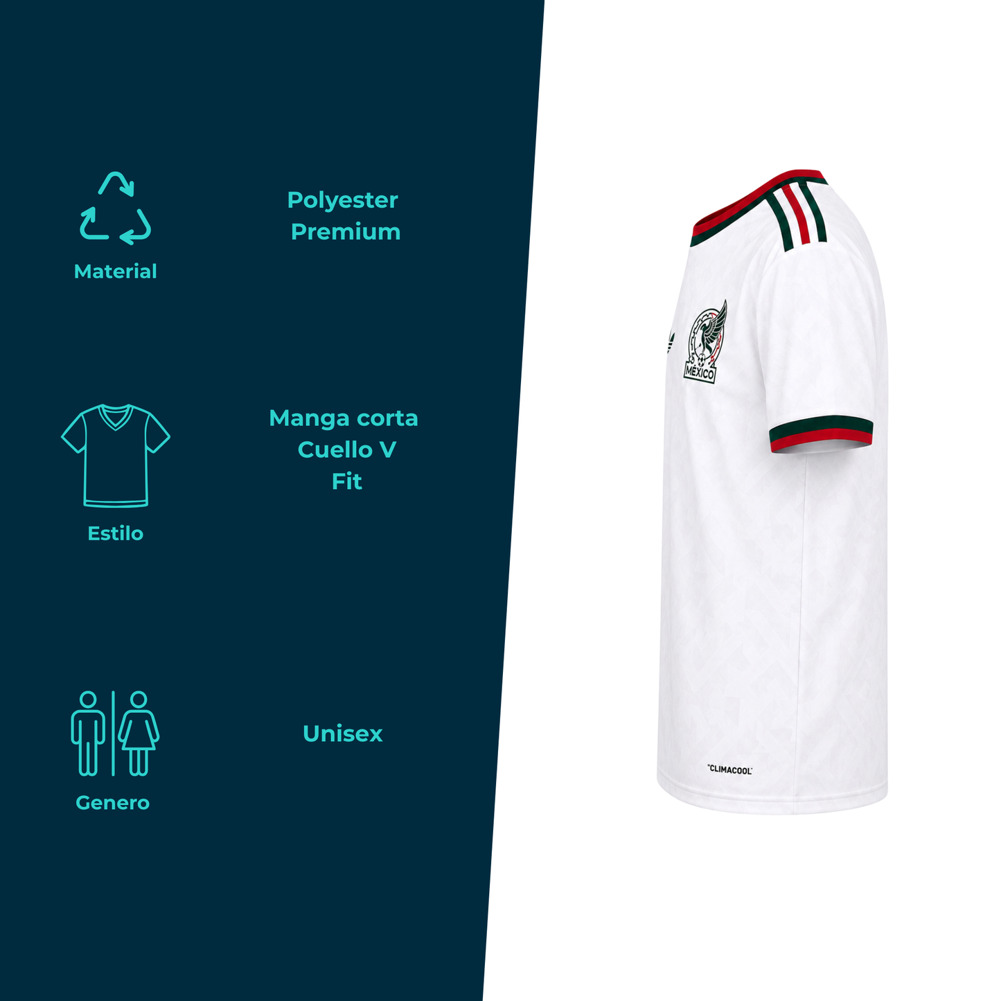 Jersey Playera Selección Mexicana Edición Especial 2026 – Blanca Cuello Redondo