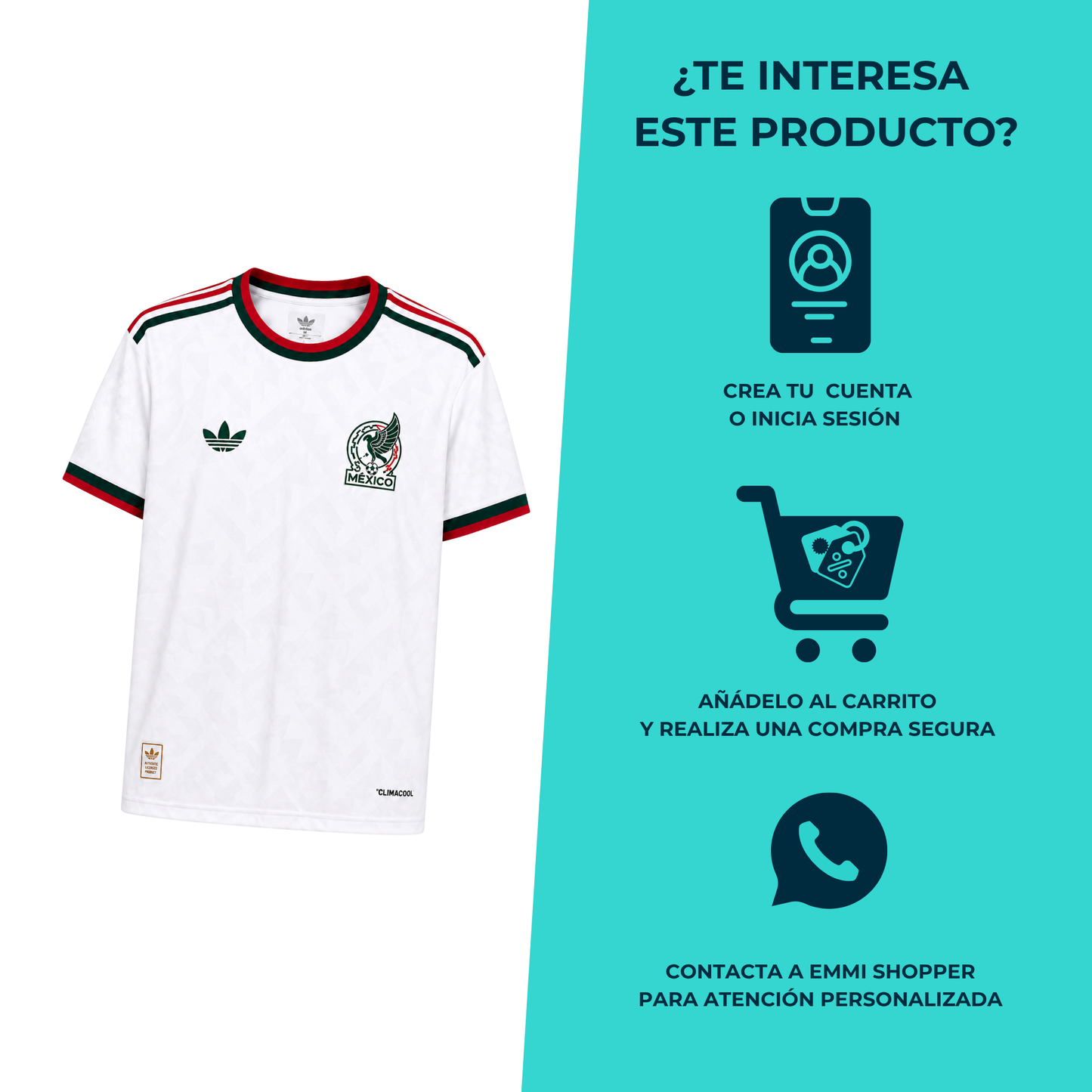 Jersey Playera Selección Mexicana Edición Especial 2026 – Blanca Cuello Redondo