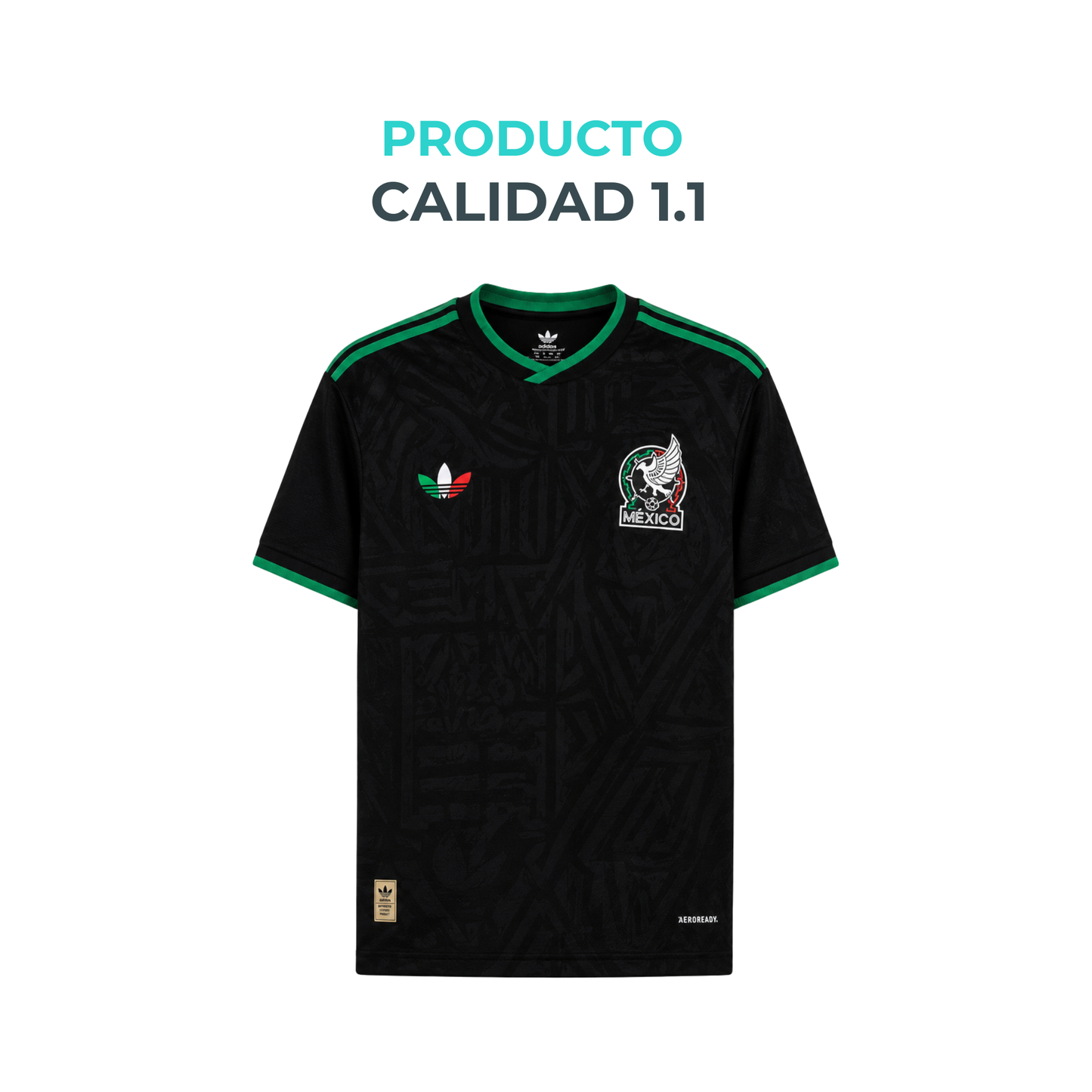 Jersey Playera Selección Mexicana Edición Conmemorativa 2026 Negra