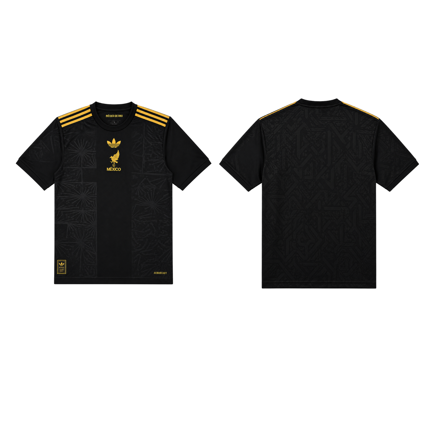 Jersey Playera Selección Mexicana Conmemorativa 2026 Negra con Dorado