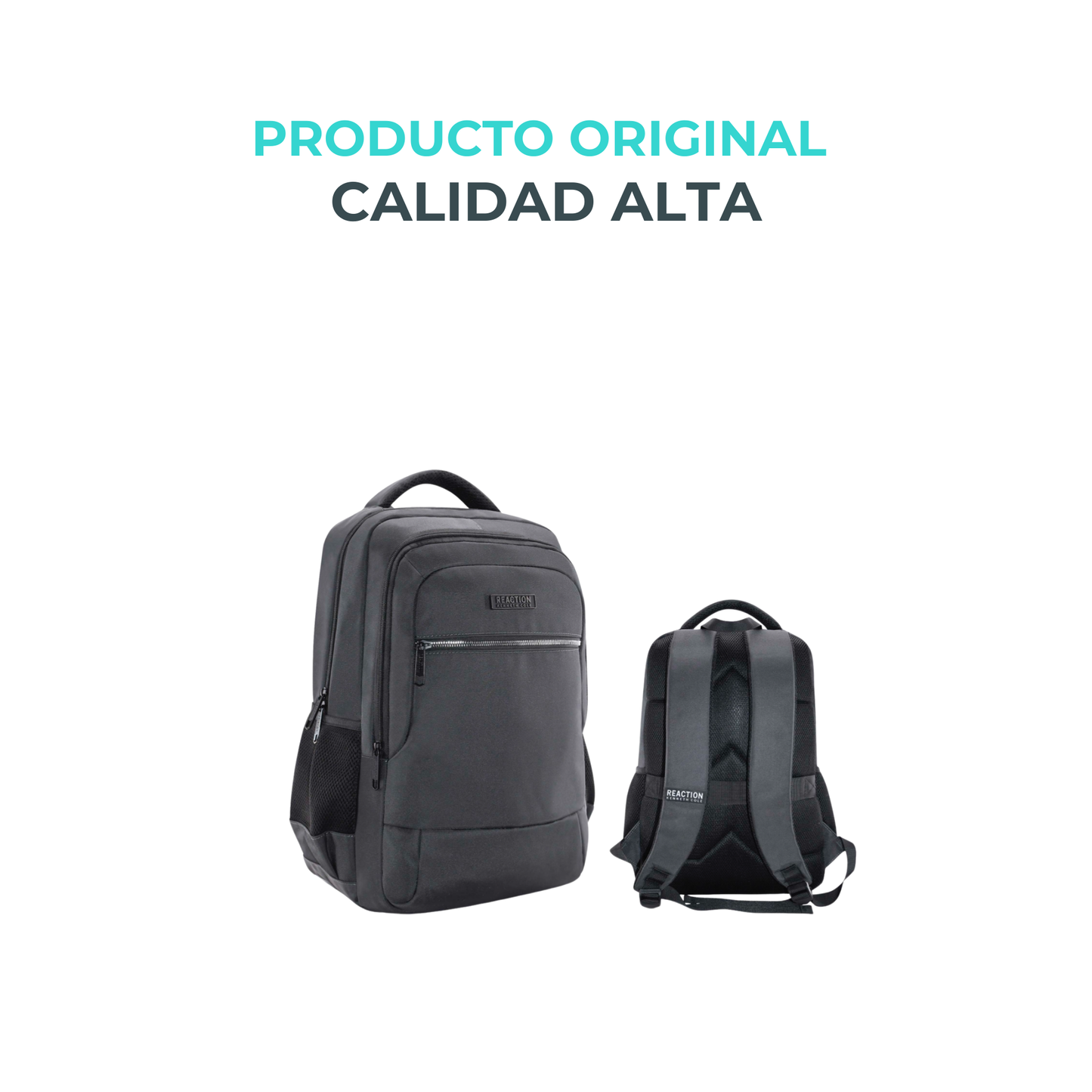 Mochila Reaction Kenneth Cole Negra 28L con Puerto USB