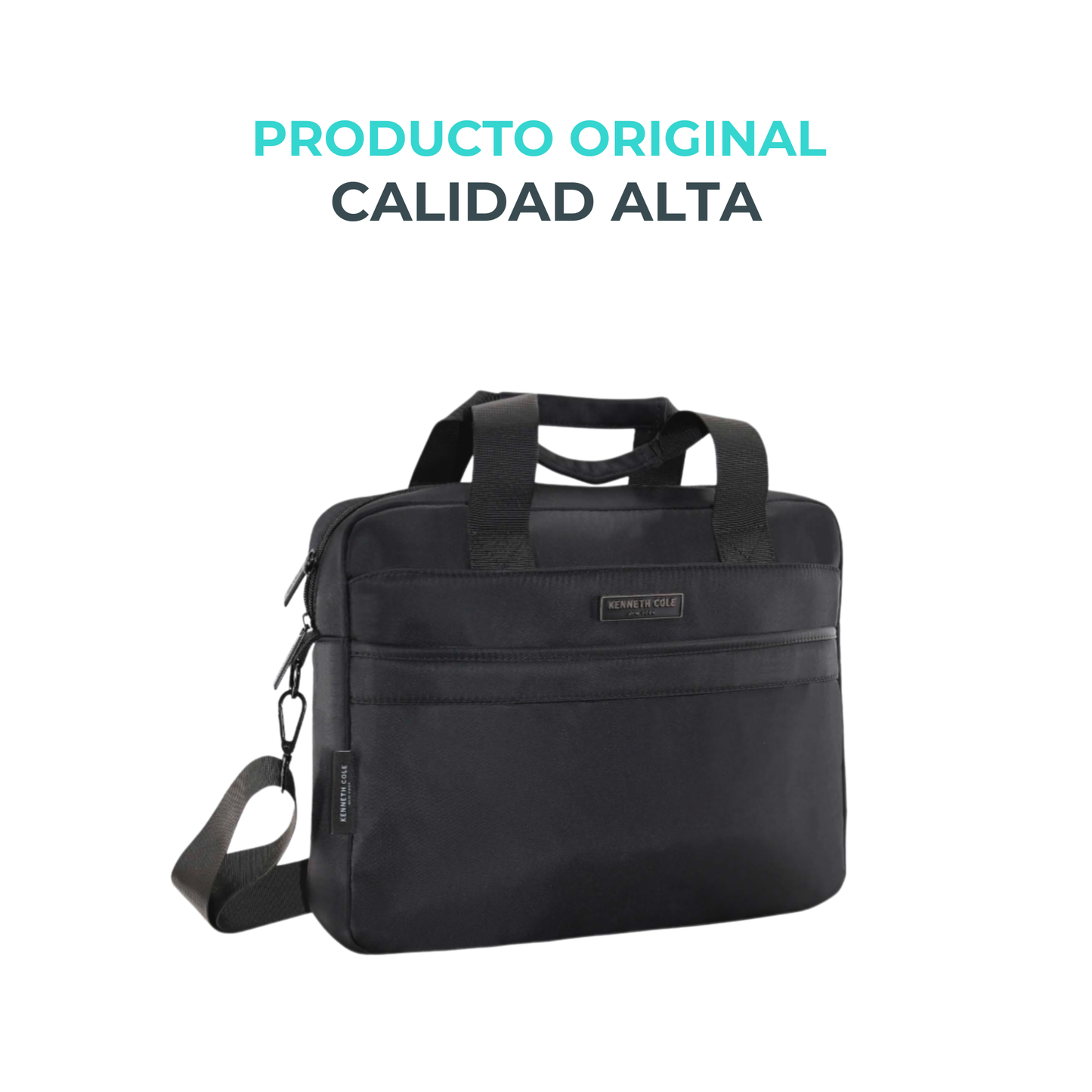 Portafolio Kenneth Cole New York 10L Nylon Resistente con Compartimento Laptop