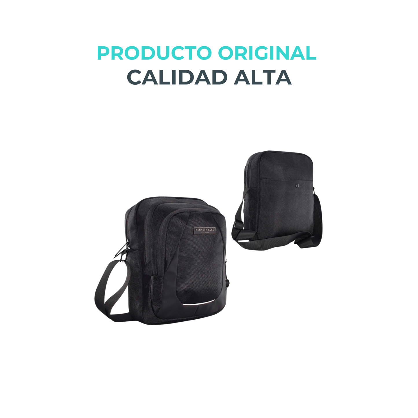 Messenger Bag Kenneth Cole 5L – Poliéster & PVC Resistente con Organizador