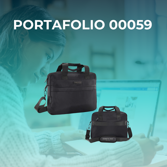 Portafolio Kenneth Cole New York 10L Nylon Resistente con Compartimento Laptop