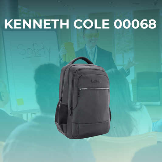 Mochila Reaction Kenneth Cole Negra 28L con Puerto USB