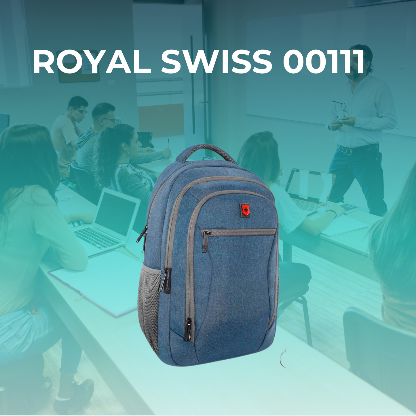 Mochila Escolar Royal Swiss con Porta Laptop