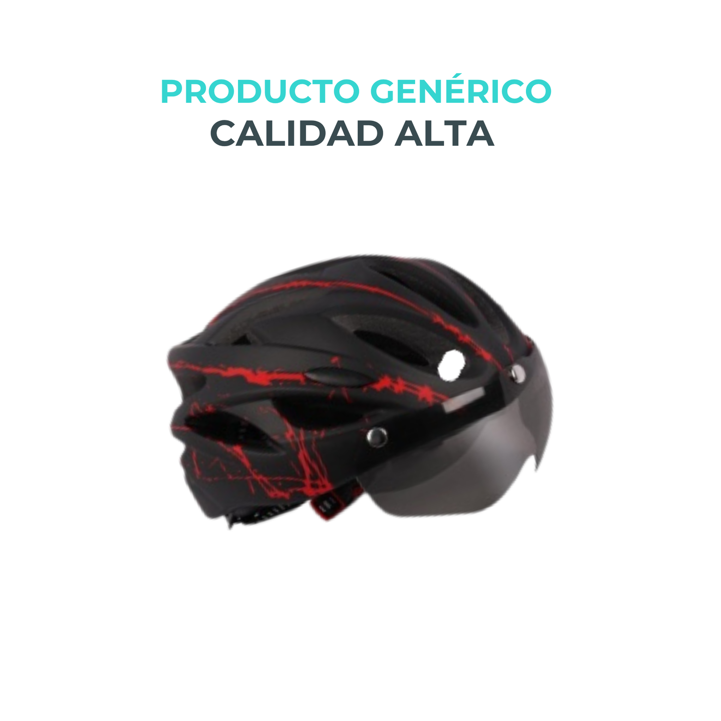 Casco de Bicicleta con Gafas Integradas y Visera Magnética