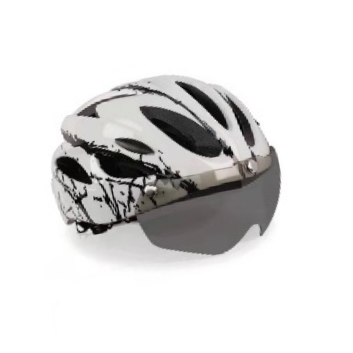 Casco de Bicicleta con Gafas Integradas y Visera Magnética