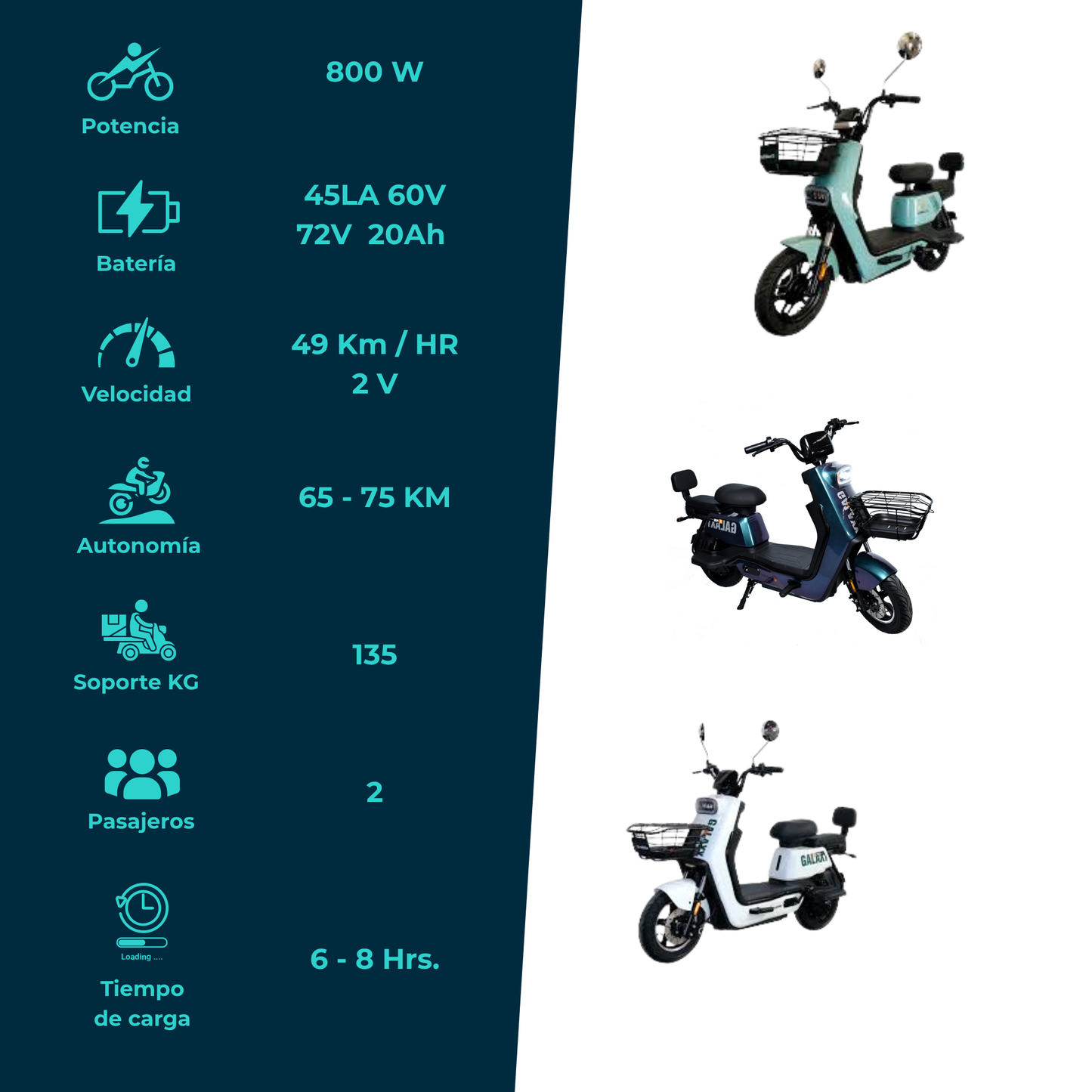 Bicicleta Eléctrica EVOBIKE Galaxy Plus