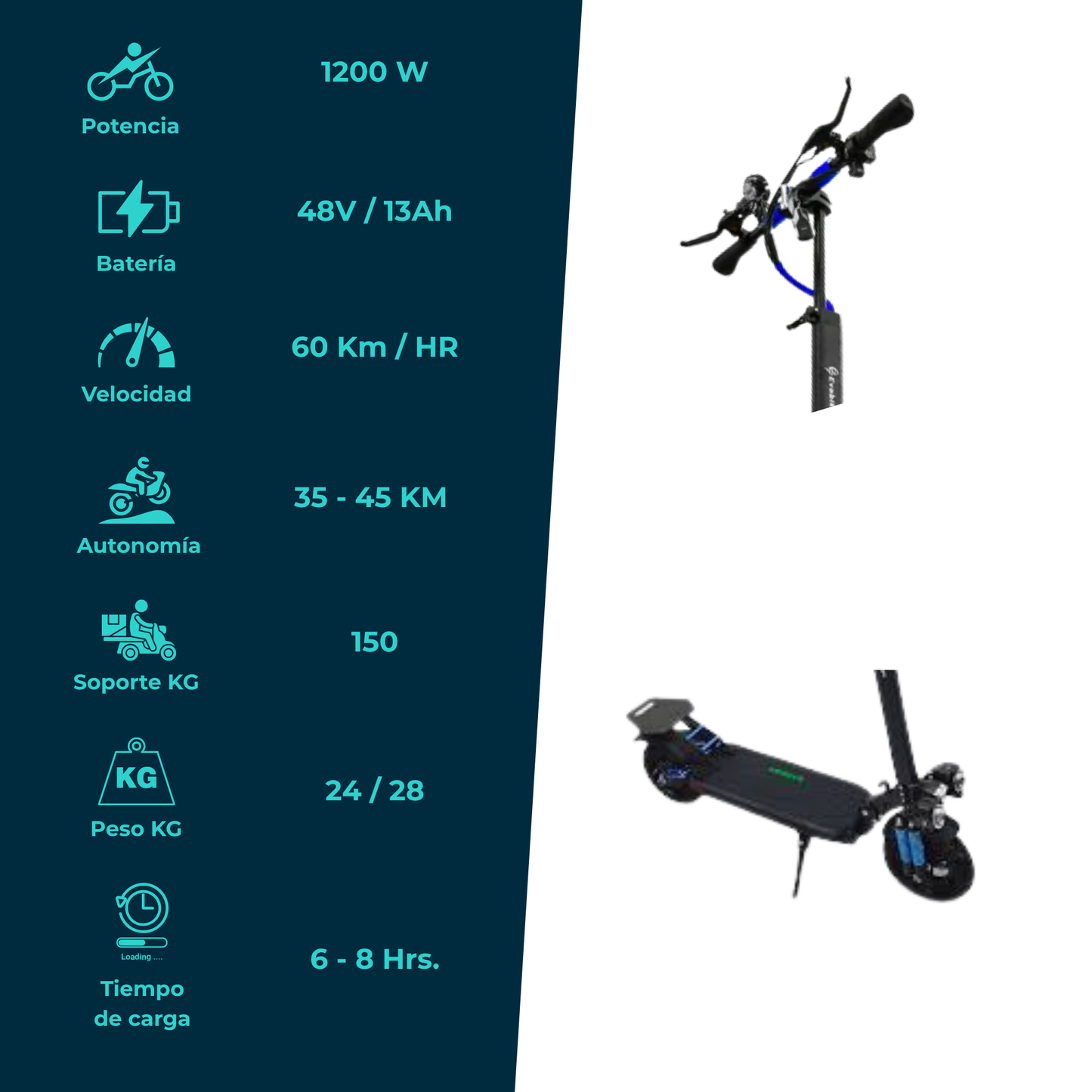 Scooter Eléctrico Plegable EVOBIKE M1
