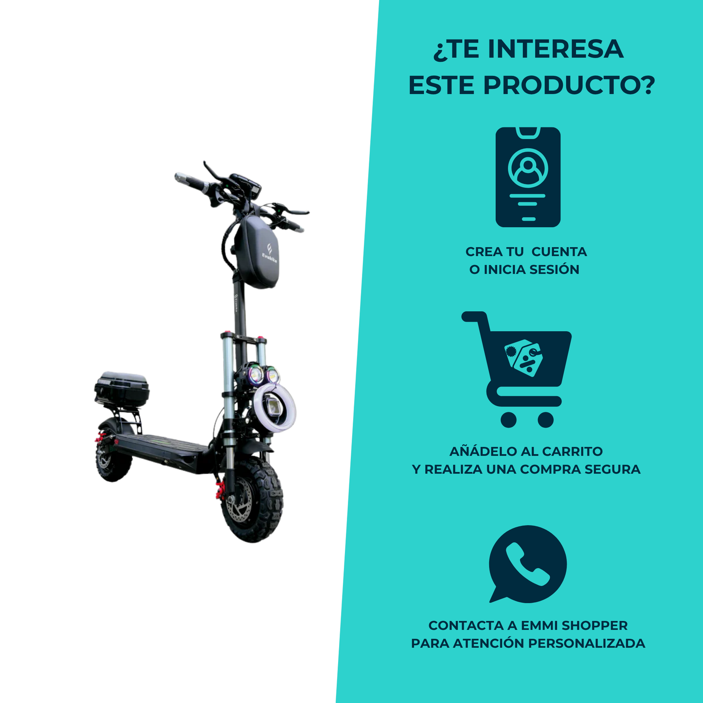 Scooter Eléctrico Plegable EVOBIKE M2
