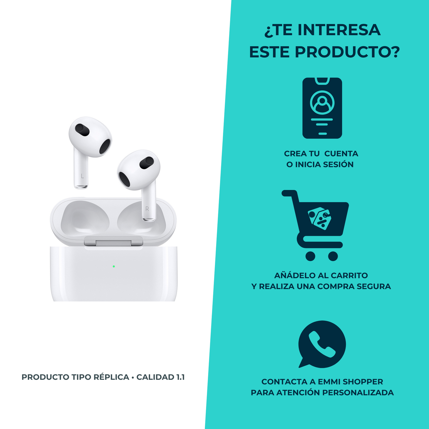 Audífonos Inalámbricos Estilo Pro 3 Entrada Lightning