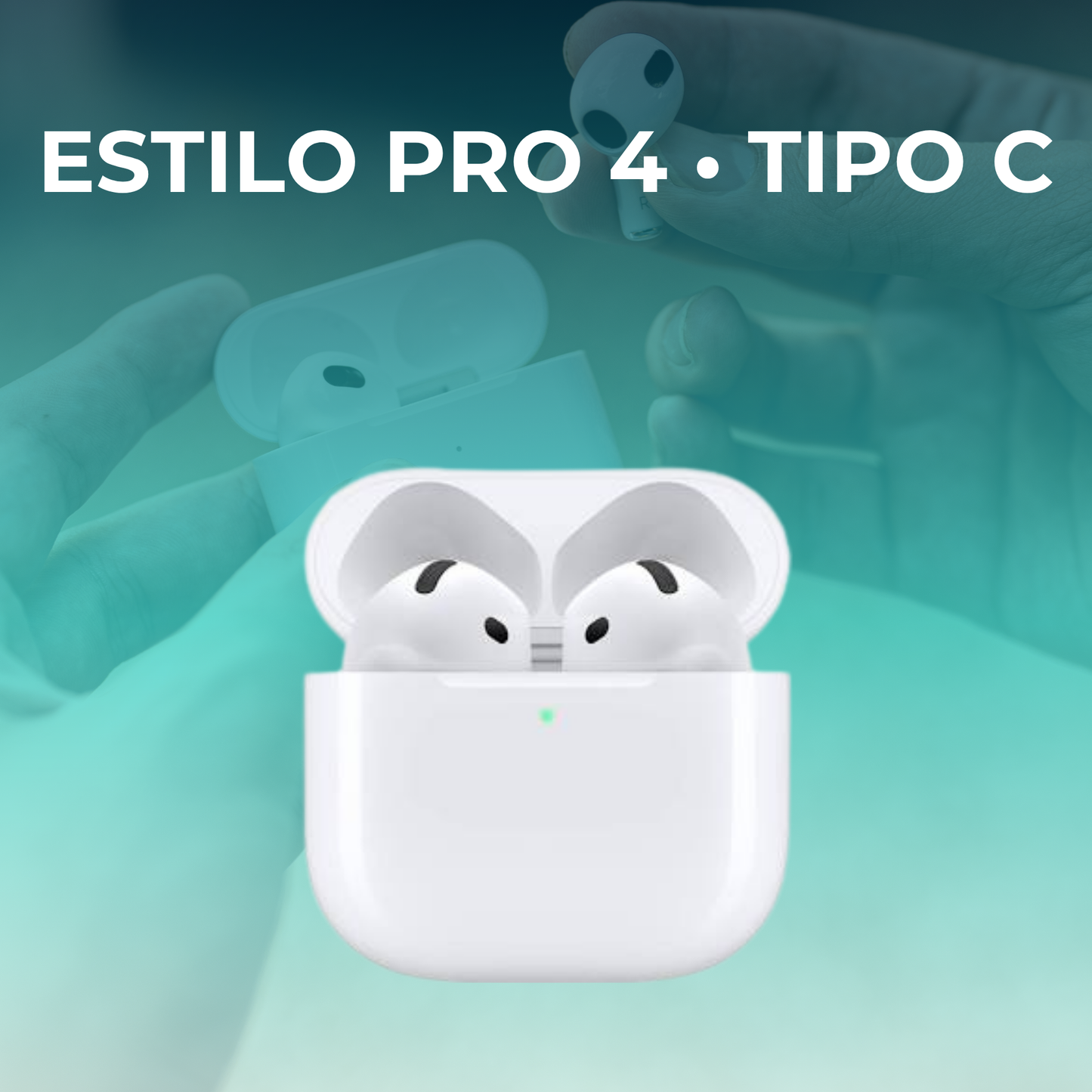 Audífonos inalámbricos estilo Pro 4 – Entrada Tipo C Alta fidelidad