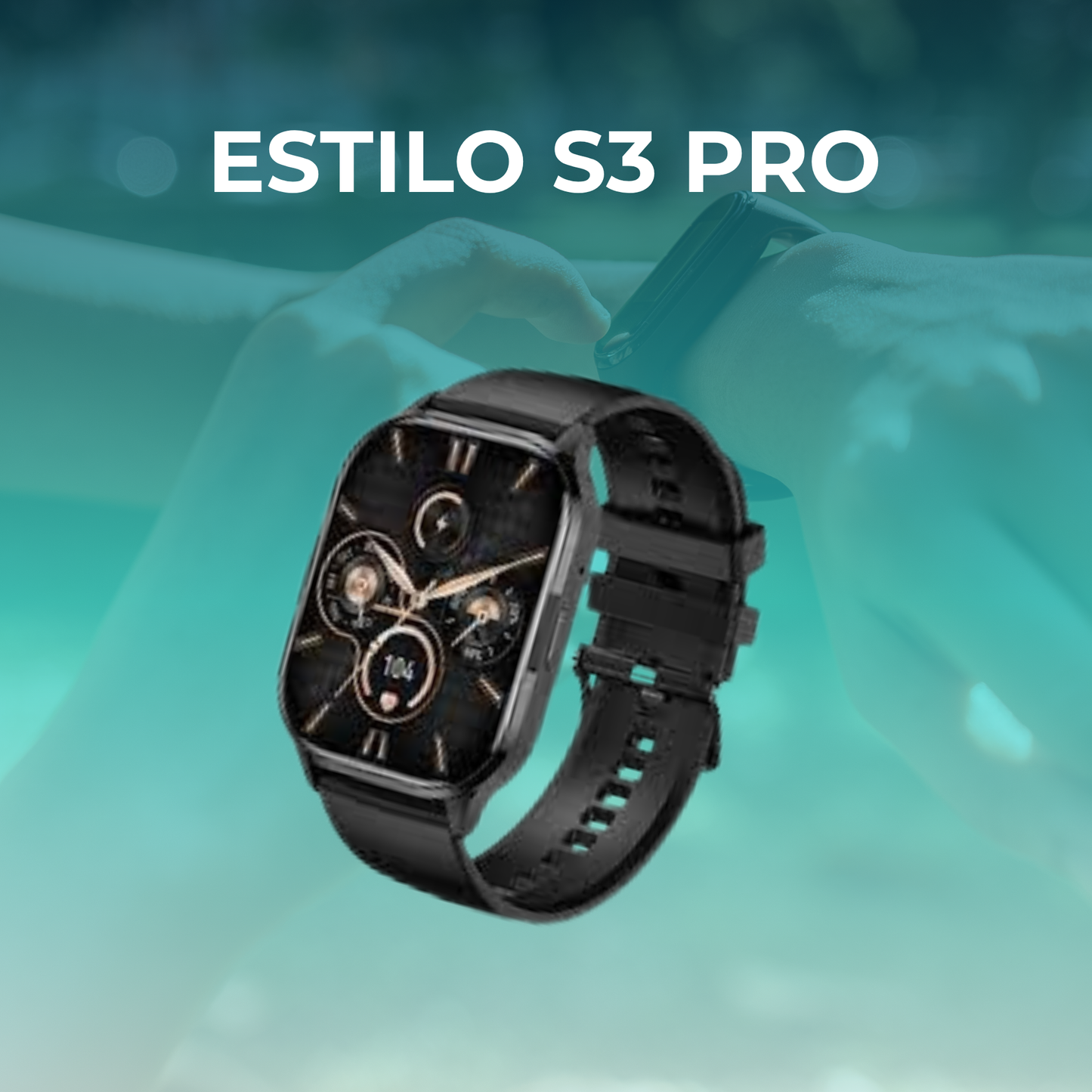 Smartwatch estilo G‑Tide S3 Pro Bluetooth y correas intercambiables