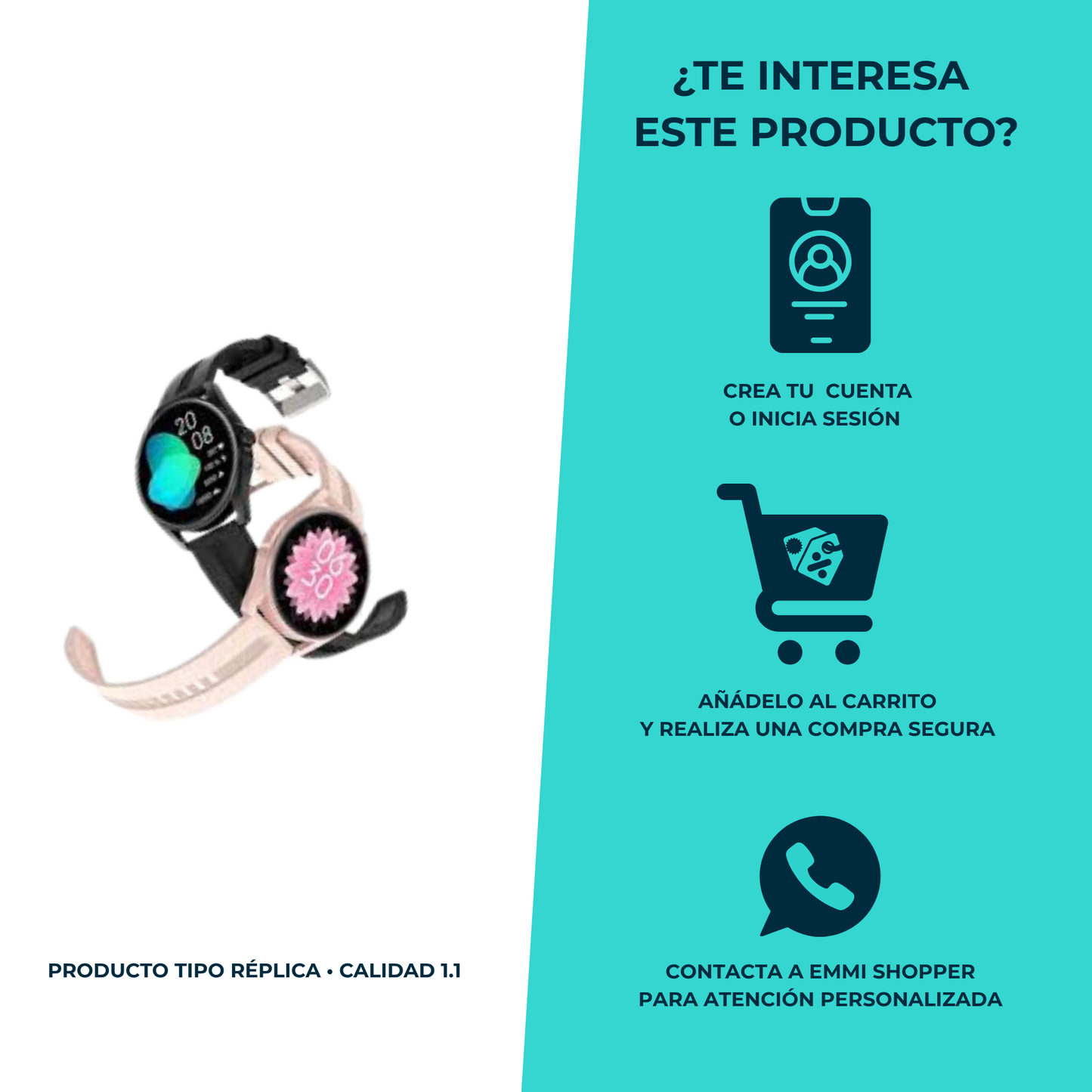 Smartwatch estilo G‑Tide R3 – Resolución HD y funciones inteligentes