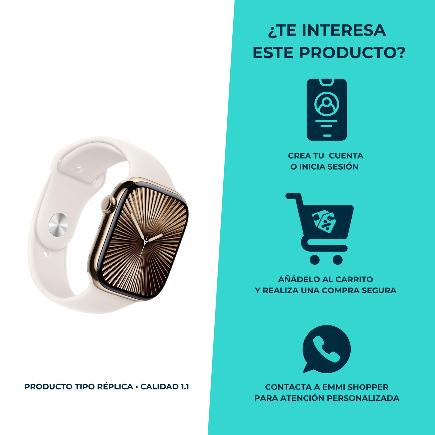 Smartwatch estilo Apple Serie 10 aislamiento de voz