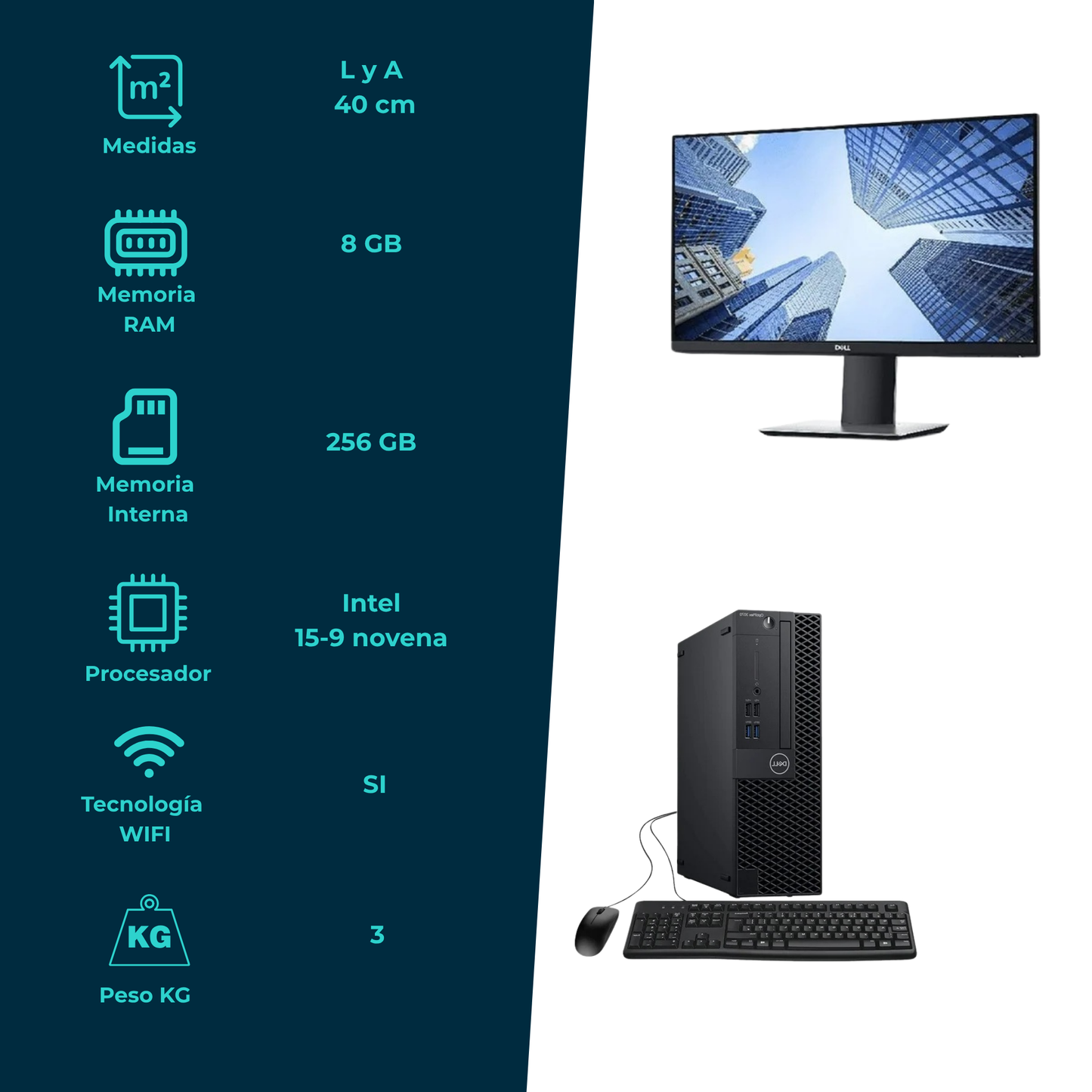 Computadora de Escritorio Dell Intel i5-9