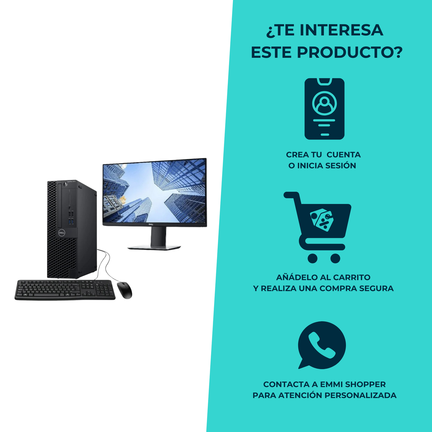 Computadora de Escritorio Dell Intel i5-9