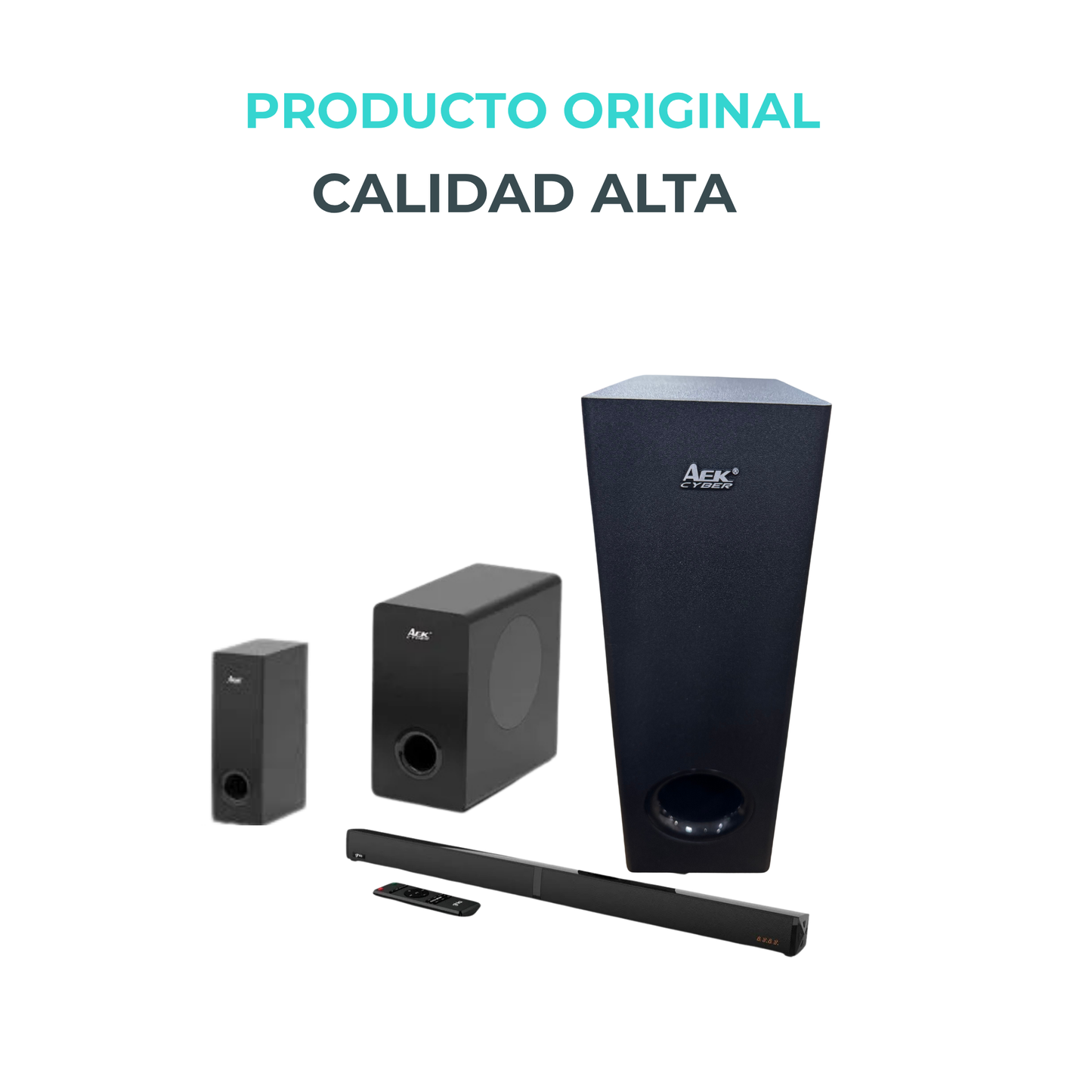 Home Theater AEK Cyber BS – Sonido Envolvente 2.1 con Bluetooth y Subwoofer