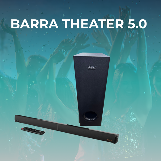 Home Theater AEK Cyber BS – Sonido Envolvente 2.1 con Bluetooth y Subwoofer