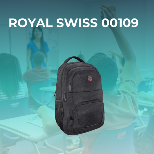 Mochila Royal Swiss con Porta Laptop y Espalda Acolchonada