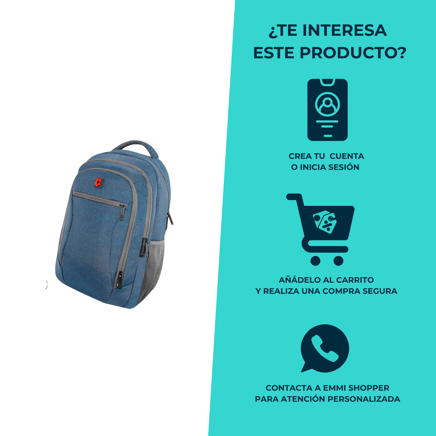 Mochila Escolar Royal Swiss con Porta Laptop
