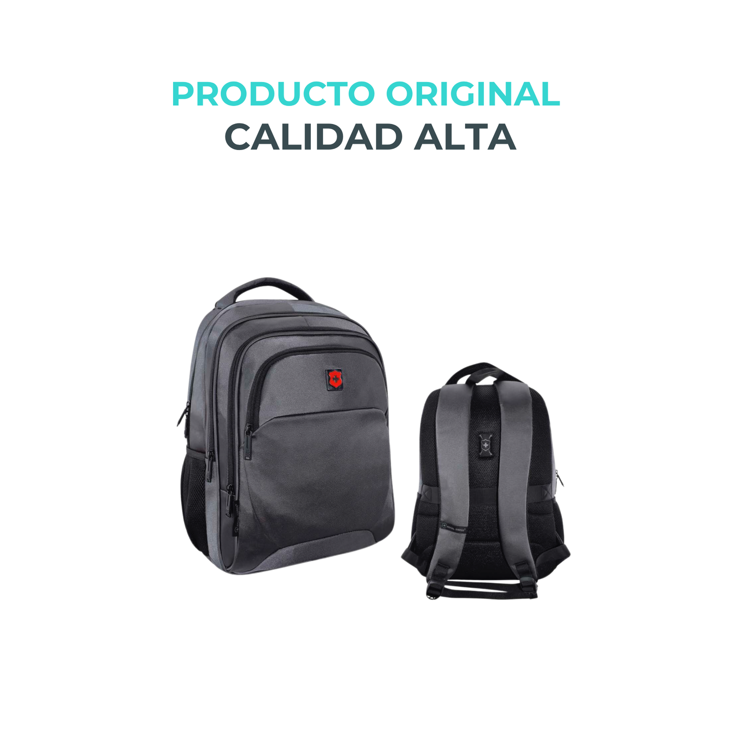 Mochila Royal Swiss con Diseño Ejecutivo y Espalda Acolchonada