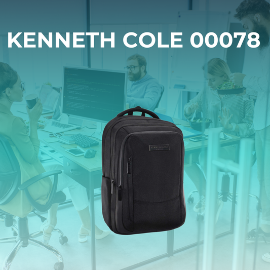 Mochila Kenneth Cole Negra con Puerto USB