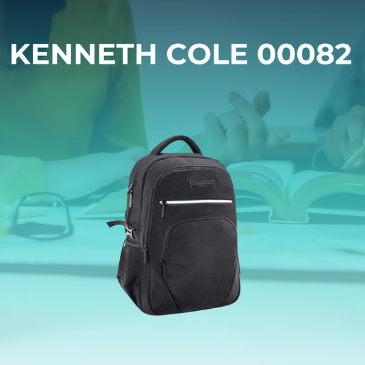 Mochila Kenneth Cole Negra de Gran Capacidad 36L