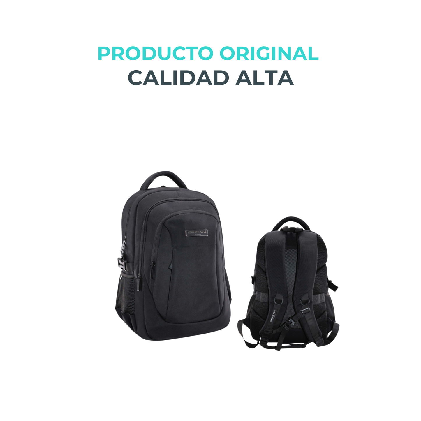 Mochila Kenneth Cole Negra Amplia Capacidad 36L