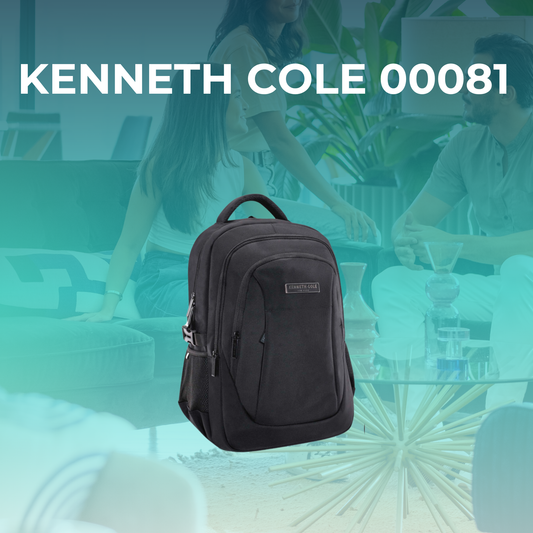 Mochila Kenneth Cole Negra Amplia Capacidad 36L