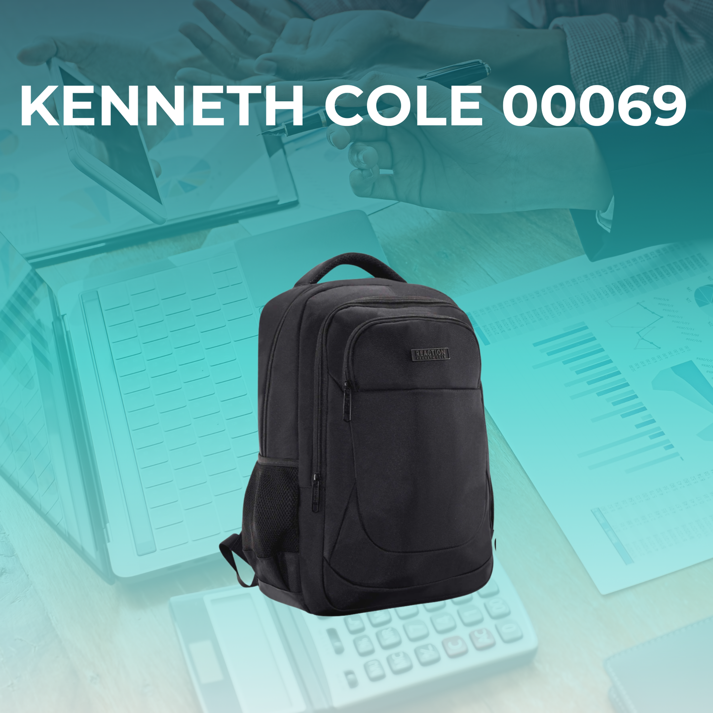 Mochila Reaction Kenneth Cole Negra 26L