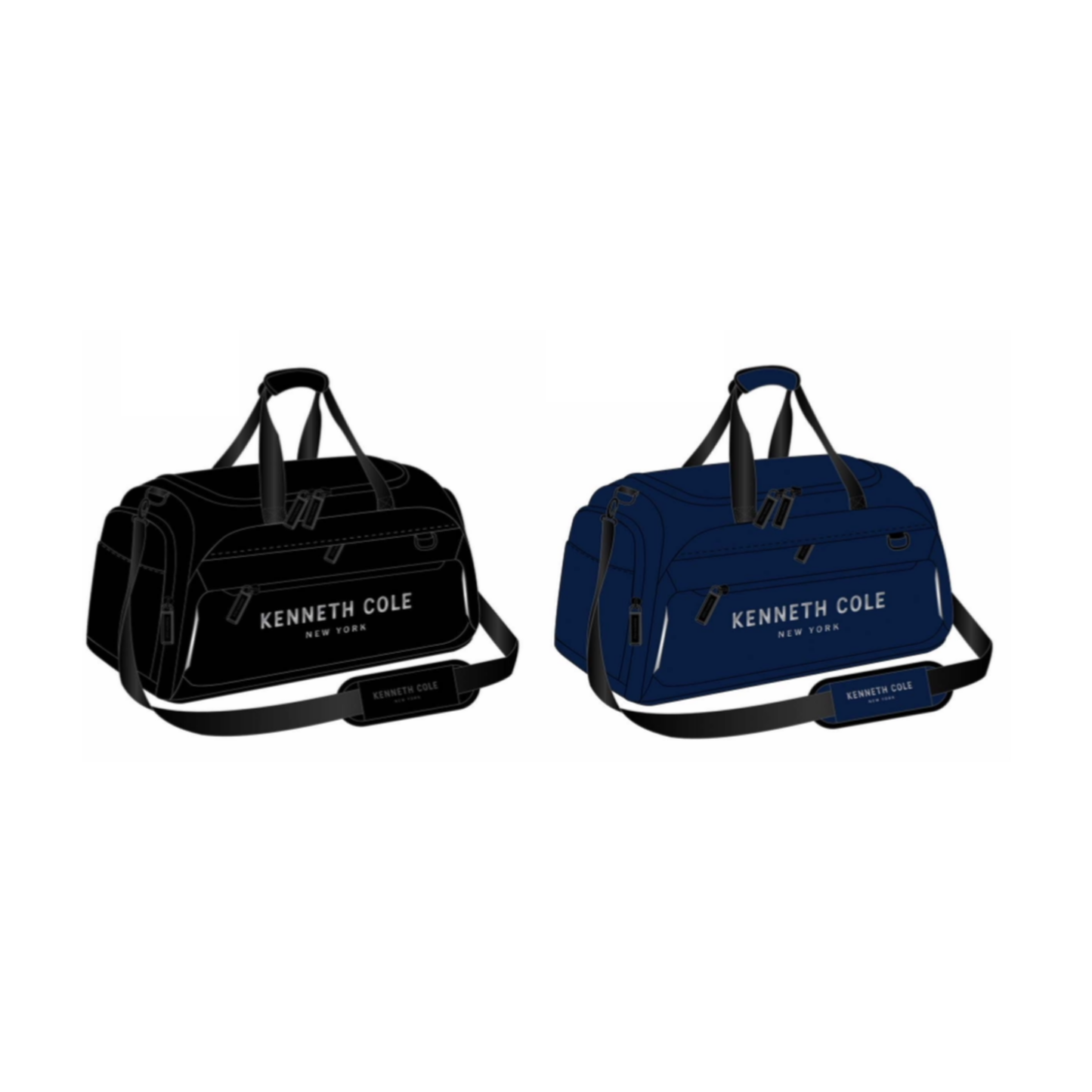 Bolsa de Viaje Kenneth Cole New York 44L  Nylon Resistente con Bolsillo Frontal