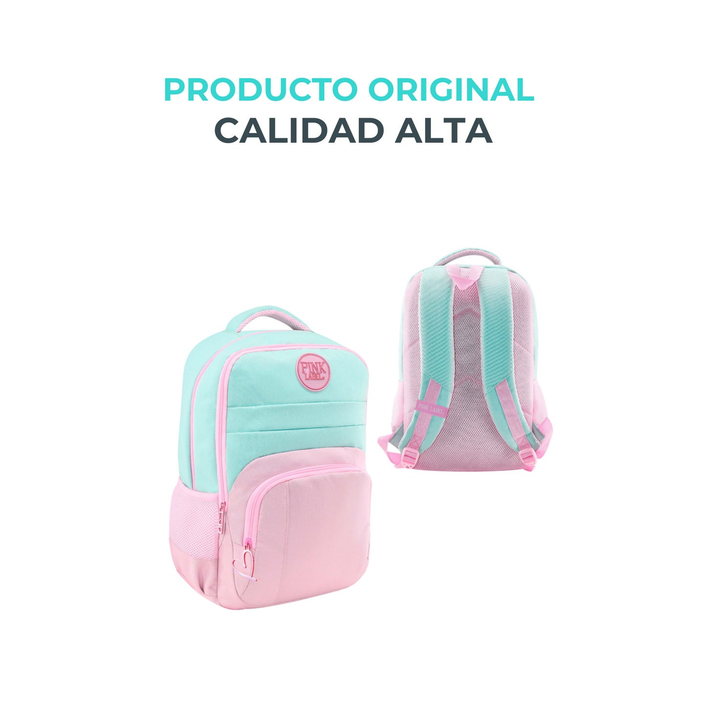 Mochila Original Pink Label para Niña en Colores Pastel