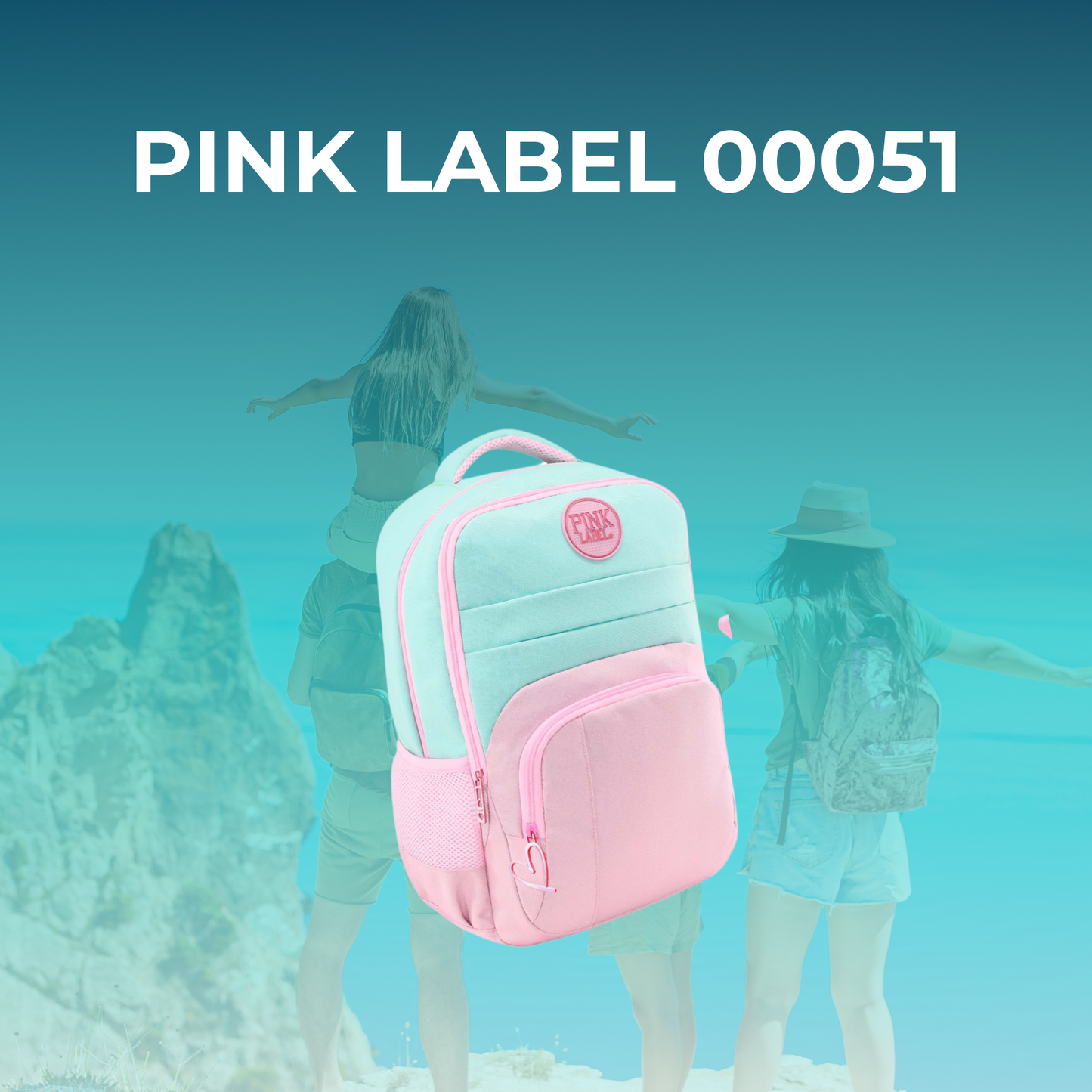 Mochila Original Pink Label para Niña en Colores Pastel