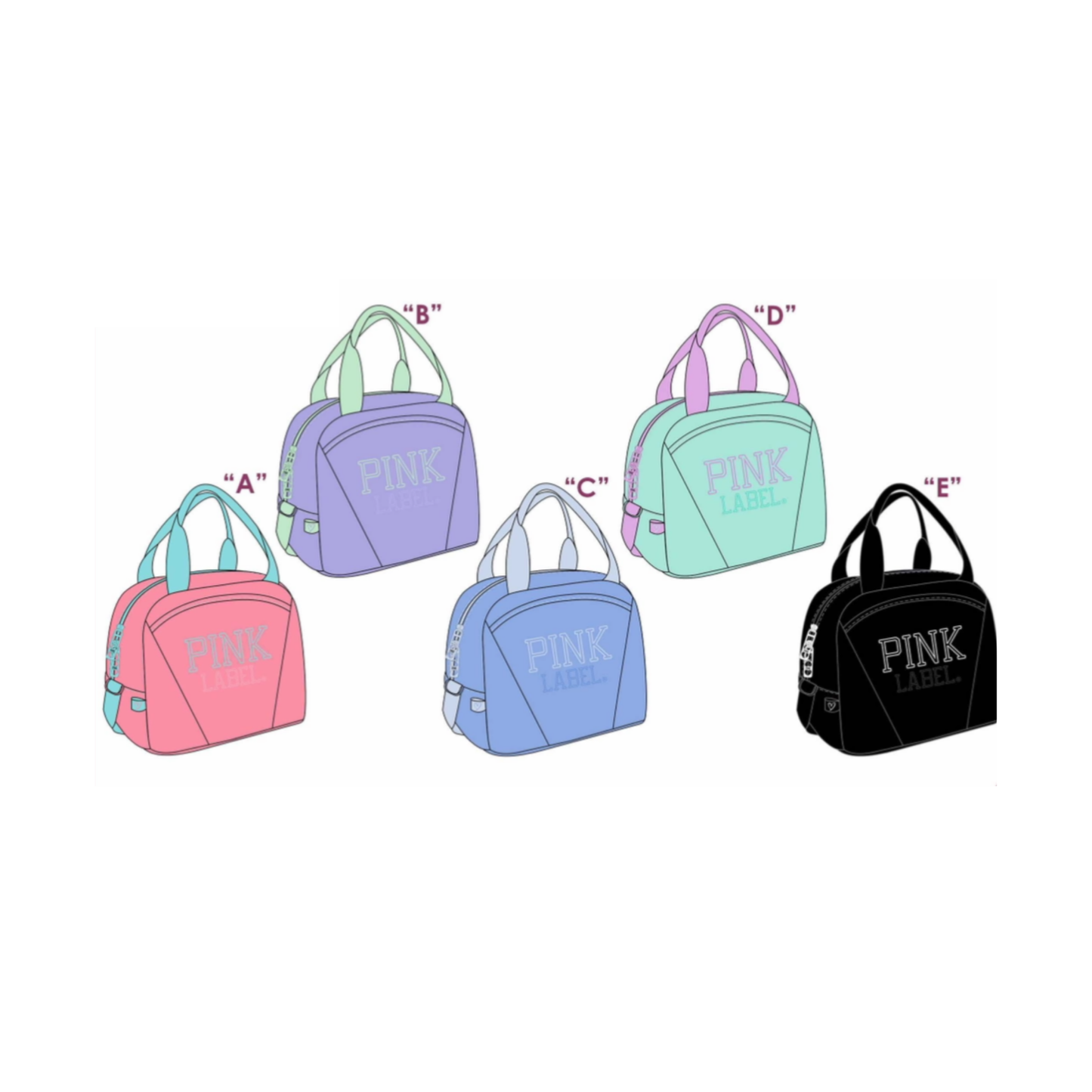 Lonchera Térmica Pink Label colores pastel vivos