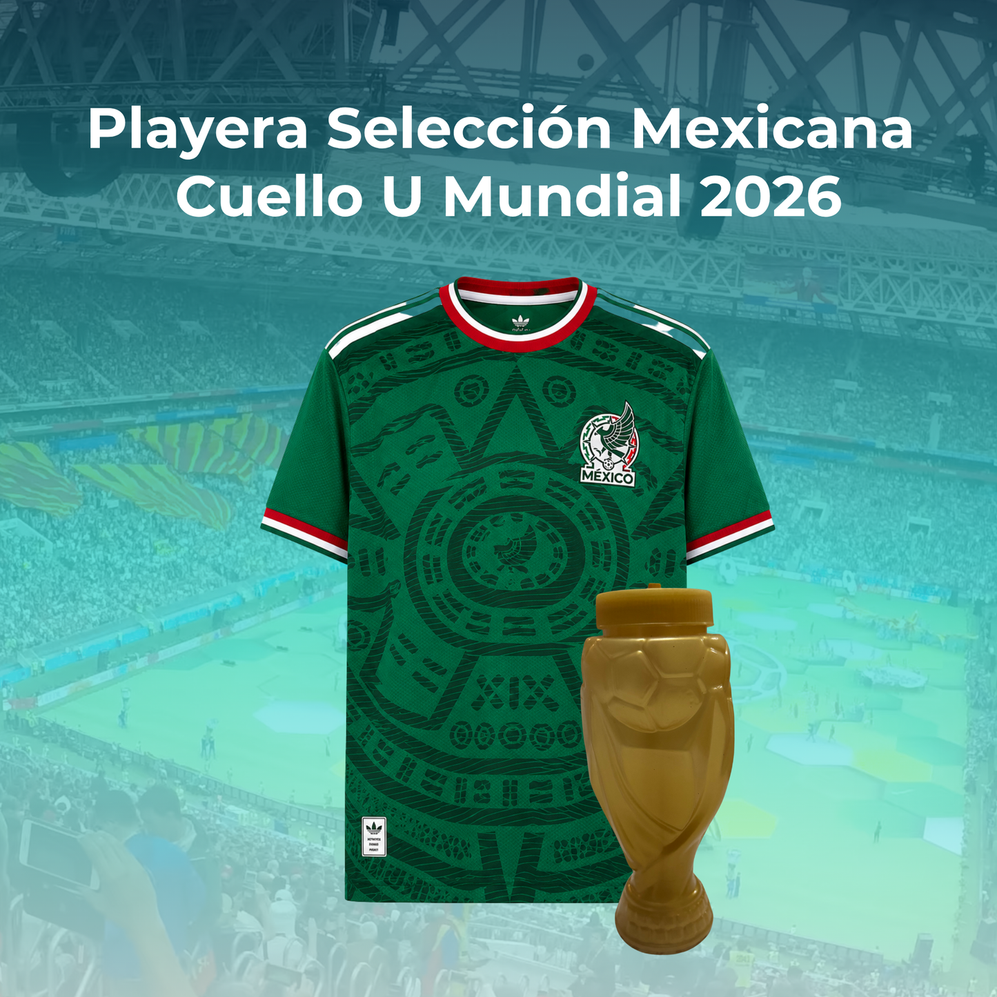 Jersey Playera Selección Mexicana Cuello Circular – Verde